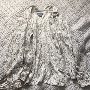 Charter club Women long sleeve blouse. 100 percent silk.